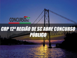 CRP 12ª Região de SC abre Concurso Público