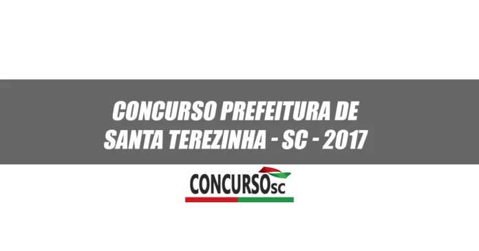 Concurso Prefeitura de Santa Terezinha - SC 2017