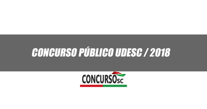Concurso Público Udesc 2018
