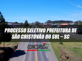 Processo Seletivo Prefeitura de São Cristóvão do Sul – SC