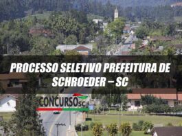 Edital Prefeitura de Schroeder SC