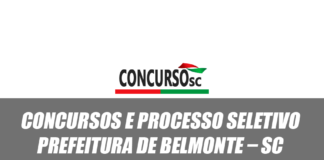 Concursos e Processo Seletivo Prefeitura Municipal de Belmonte – SC