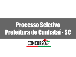 Processo Seletivo Prefeitura de Cunhataí - SC