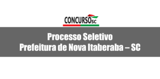 Processo Seletivo Prefeitura de Nova Itaberaba – SC