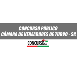 Anunciado Concurso Público pela Câmara de Vereadores de Turvo - SC