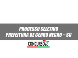 Processo Seletivo Prefeitura de Cerro Negro – SC