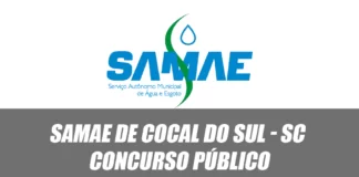SAMAE de Cocal do Sul - SC abre inscrições para Concurso Público