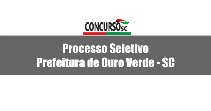 Prefeitura de Ouro Verde - SC abre Processo Seletivo para Agente Comunitário de Saúde