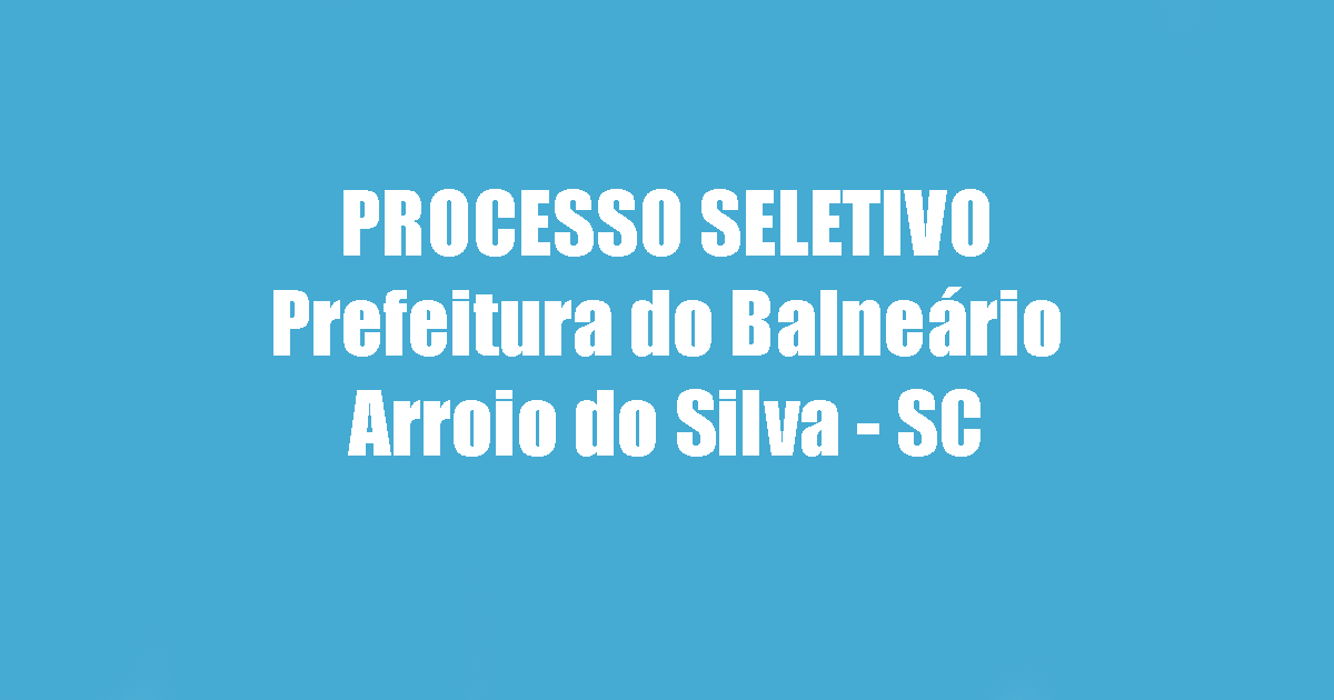 Prefeitura do Balneário Arroio do Silva - SC