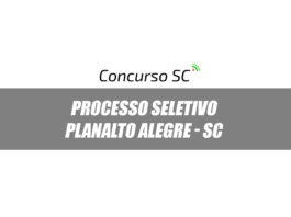 Planalto Alegre processo seletivo