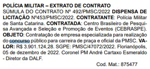 Concurso PM SC extrato banca - Concurso PM SC: banca CONTRATADA; edital iminente!