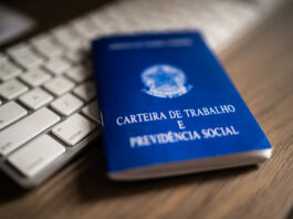 Brazilian document work and social security (Carteira de Trabalho e Previdencia Social)