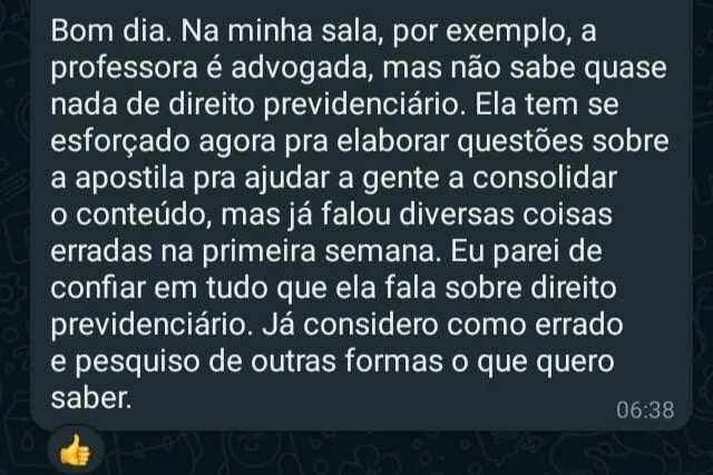 WhatsApp Image 2023 03 13 at 13.03.06 2 640x427 1 - Concurso INSS: aprovados denunciam problemas no curso de formação