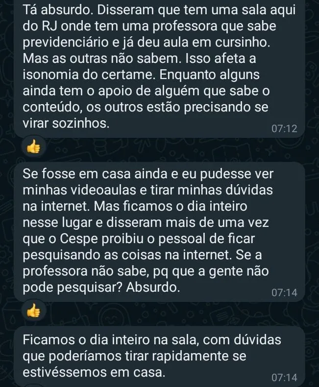 WhatsApp Image 2023 03 13 at 13.03.06 3 - Concurso INSS: aprovados denunciam problemas no curso de formação