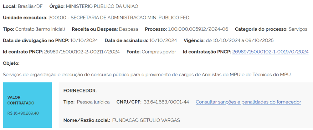 contrato concurso mpu 2024 - Concurso MPU: Edital Iminente Após Contrato com a Banca Assinado