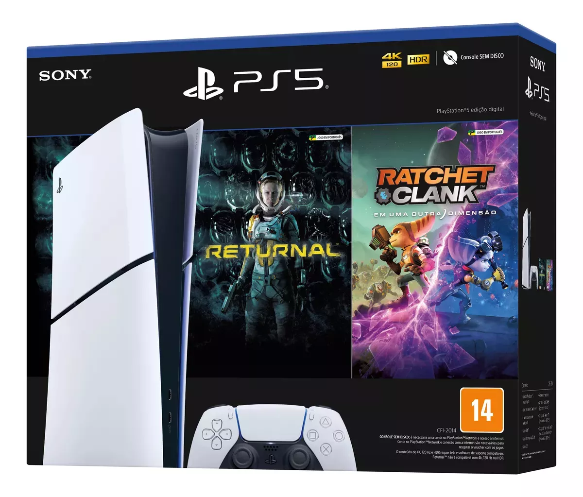 D NQ NP 2X 797624 MLU77183763308 072024 F - Black Friday 2024: Console PS5 Slim com Jogo Ratchet & Clank e Returnal + Cupom 100OFF