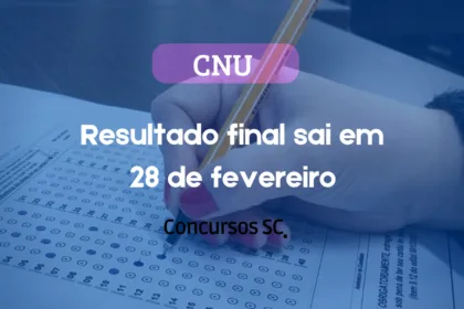 CNU 2025 confirmado! Resultado final do Concurso Nacional Unificado sai em 28 de fevereiro