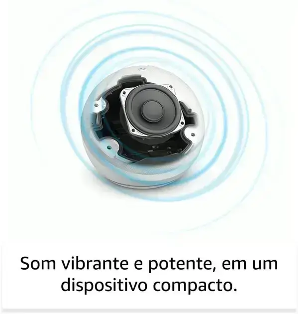 Imagem em 3D do dispositivo com fundo claro e neutro.