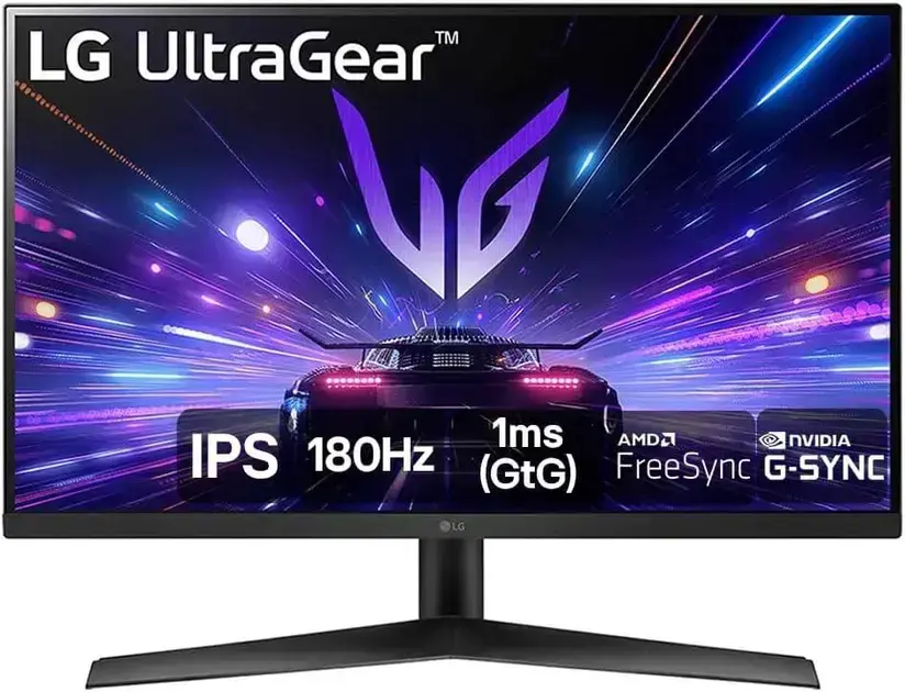 Monitor Gamer LG UltraGear 27” 27GS60F-B IPS Full HD 180Hz 1ms (GtG) NVIDIA® G-SYNC® AMD FreeSync™ HDR10 sRGB 99% HDMI DisplayPort