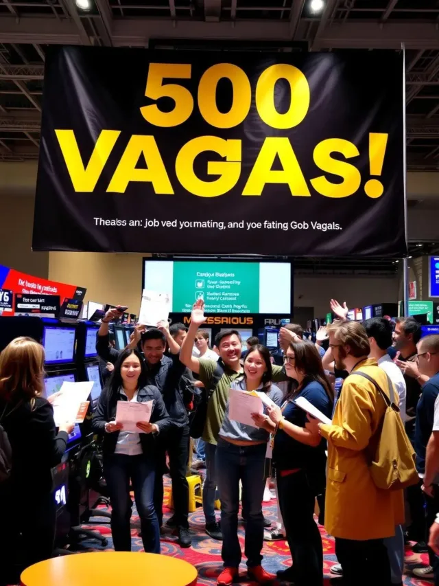 500 Vagas à Vista: Você Não Vai Acreditar!